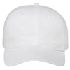 Paramount Apparel White Caps 101 Unstructured Jockey Brushed Twill Cap