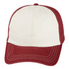 Paramount Apparel Stone/Dark Red Caps 101 Two-Tone Washed Cap