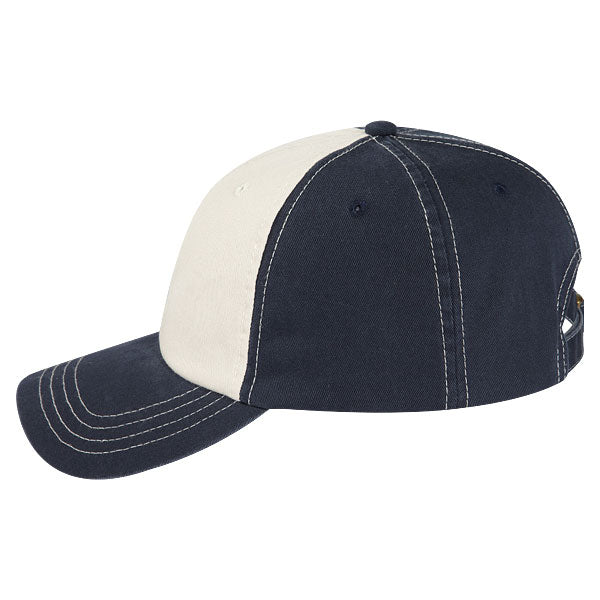 Paramount Apparel Stone/Navy Caps 101 Two-Tone Washed Cap