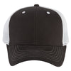 Paramount Apparel Black/White Structured Cotton Twill Cap