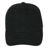 Paramount Apparel Black Unstructured Brushed Twill Cap
