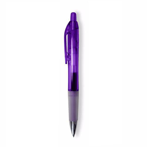 BIC Clear Purple Intensity Clic Gel Pen with Blue Ink