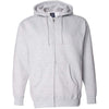 Independent Trading Co. Unisex Grey Heather Hooded Full-Zip Sweatshirt