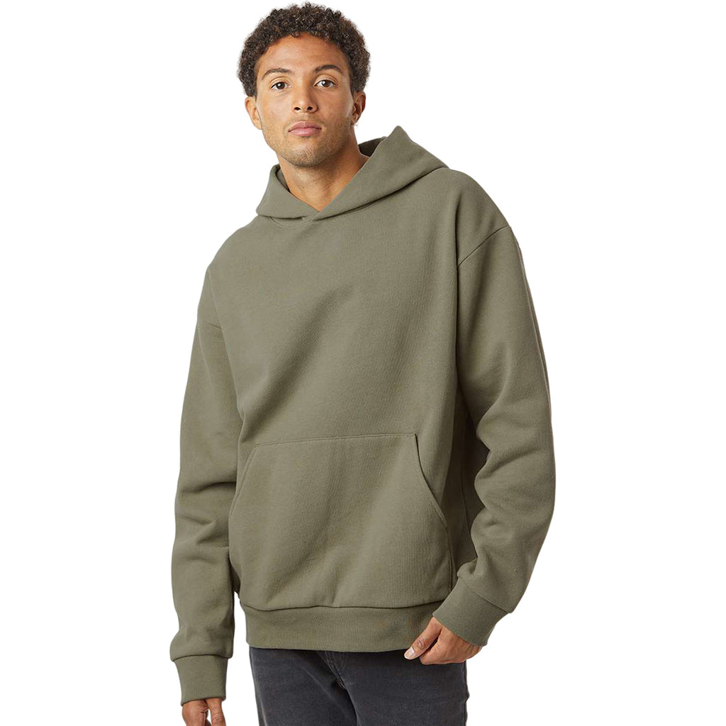 Independent Trading Co. Men's Olive Mainstreet Hooded Sweatshirt