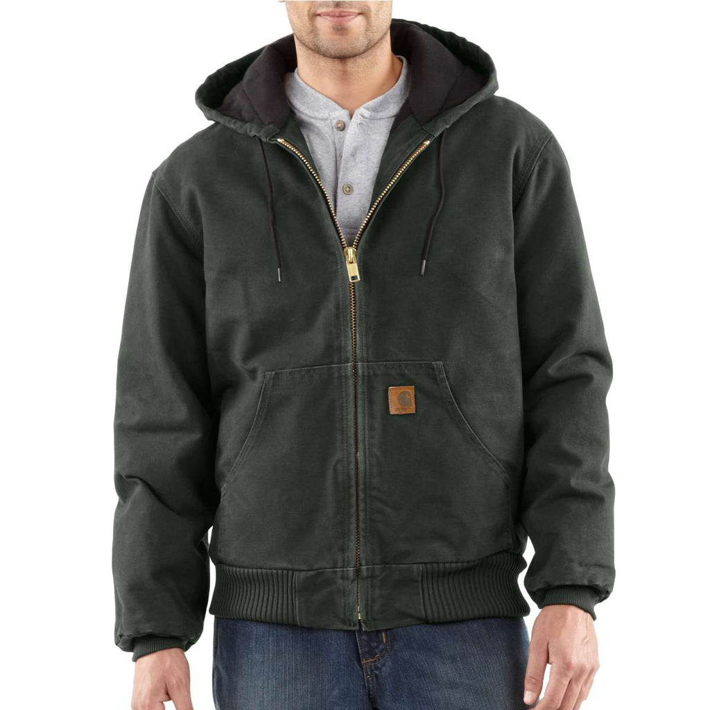 Carhartt Men's Tall Moss Quilted Flannel Lined Sandstone Active Jacket
