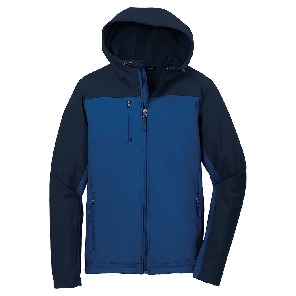 Port Authority Men's Night Sky Blue/Dress Blue Navy Hooded Core Soft S