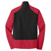 Port Authority Men's Rich Red/Black Back-Block Soft Shell Jacket