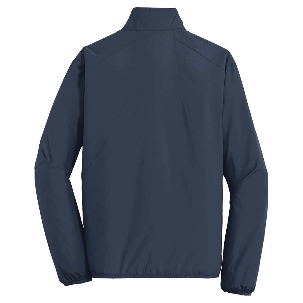 Port Authority Men's Dress Blue Navy Zephyr Full-Zip Jacket