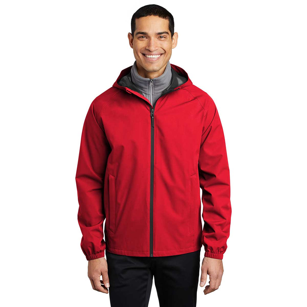 Port Authority Men's Deep Red Essential Rain Jacket