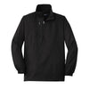 Port Authority Men's Black 1/2-Zip Wind Jacket
