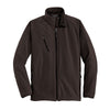 Port Authority Men's Cafe Brown Textured Soft Shell Jacket