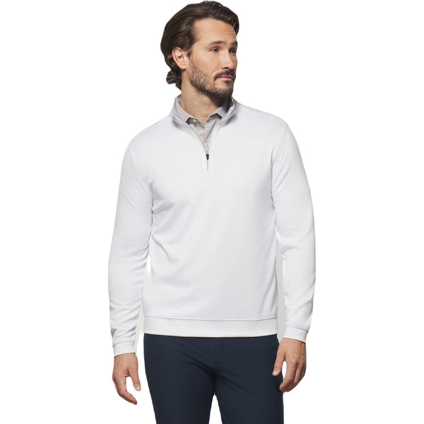 Pull Homme Johnnie O 1/4 Zip Vert - Taille L - Tricot Décontracté Preppy - Très Bon état