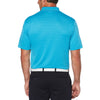 Jack Nicklaus Men's Danube Blue Shadow Textured Polo