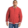 Sport-Tek Men's Deep Red Insulated Varsity Jacket