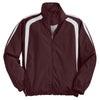 Sport-Tek Men's Maroon/White Colorblock Raglan Jacket