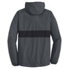 Sport-Tek Men's Graphite Grey/Black Zipped Pocket Anorak