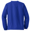 Sport-Tek Men's True Royal V-Neck Raglan Wind Shirt