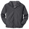 Sport-Tek Men's Graphite Grey Hooded Raglan Jacket