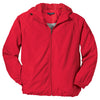 Sport-Tek Men's True Red Hooded Raglan Jacket