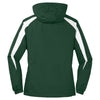 Sport-Tek Men's Forest Green/White Fleece-Lined Colorblock Jacket
