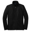 Sport-Tek Men's Black/Black Tricot Track Jacket