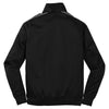 Sport-Tek Men's Black/Iron Grey Dot Sublimation Tricot Track Jacket