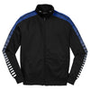 Sport-Tek Men's Black/True Royal Dot Sublimation Tricot Track Jacket