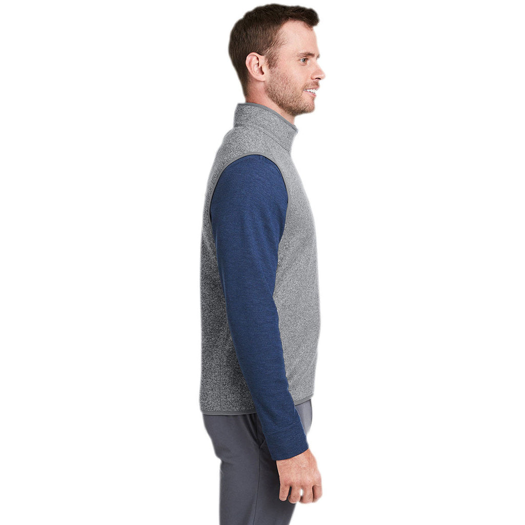 Vineyard Vines Men's Grey Heather Mountain Sweater Fleece Vest
