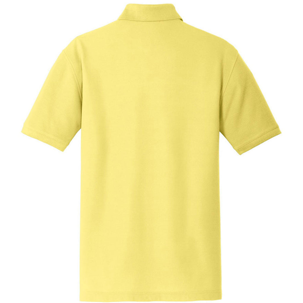 Port Authority Men's Lemon Drop Yellow Core Classic Pique Polo
