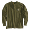 Carhartt Men's Army Green Workwear Pocket L/S Henley