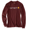 Carhartt Men's Port Signature Logo Long Sleeve T-Shirt
