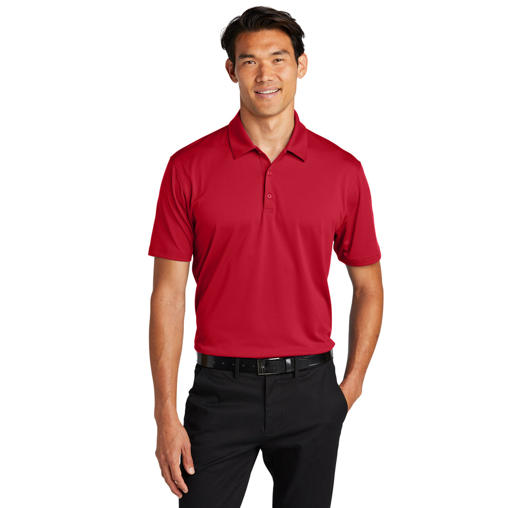 Port Authority Men's Engine Red Performance Staff Polo