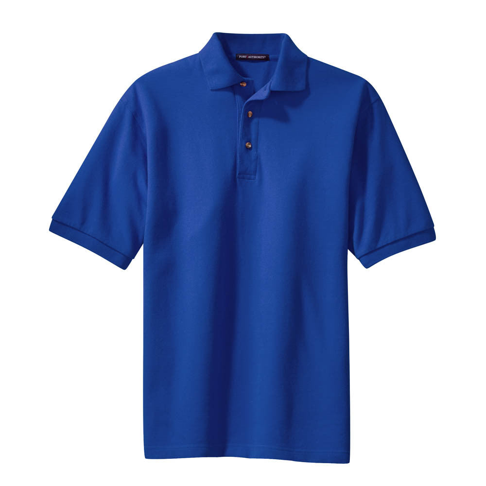 Pique Knit Port Authority Heavyweight Cotton Pique Polo Pique Knit