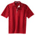 Sport-Tek Men's Red/White Dri-Mesh Polo with Tipped Collar and Piping