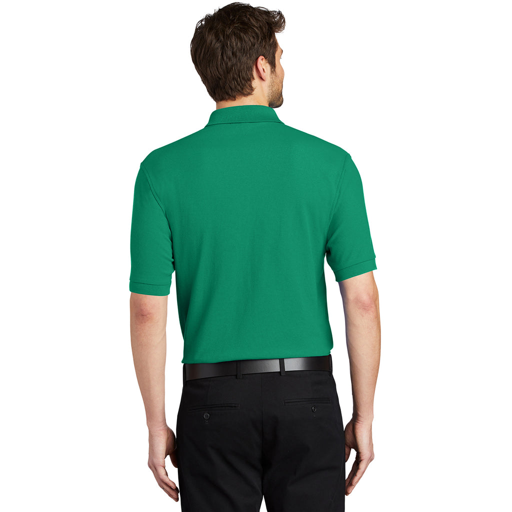 Port Authority Men's Kelly Green Silk Touch Polo