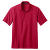 Port Authority Men's Rich Red Horizontal Texture Polo