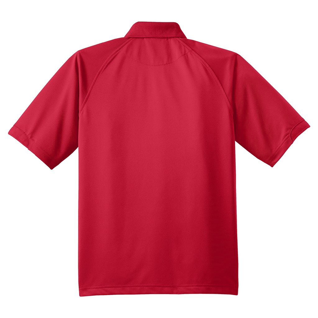 Port Authority Men's Engine Red Tall Dry Zone Ottoman Polo