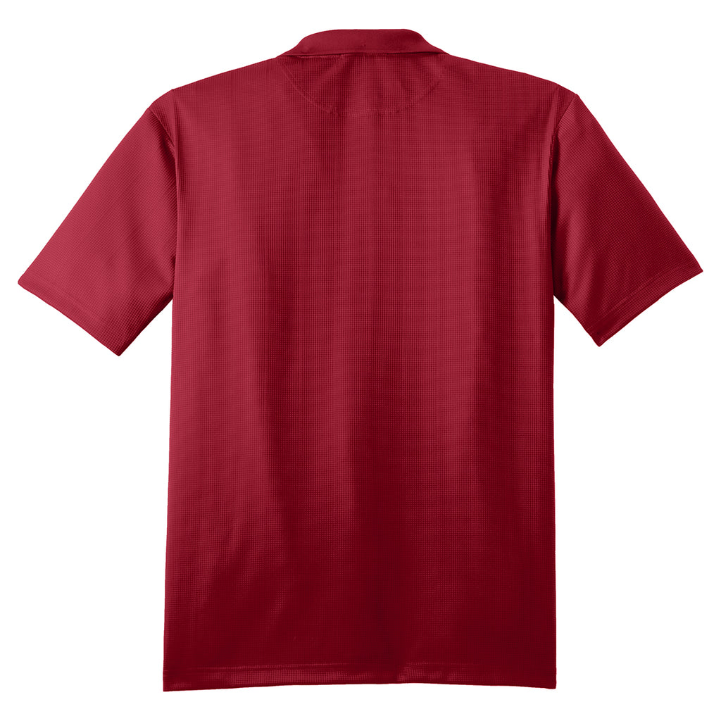 Port Authority Men's Rich Red Performance Jacquard Polo