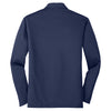 Port Authority Men's Navy Silk Touch Performance Long Sleeve Polo