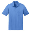 Port Authority Men's Carolina Blue Silk Touch Performance Pocket Polo