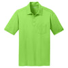Port Authority Men's Lime Silk Touch Performance Pocket Polo