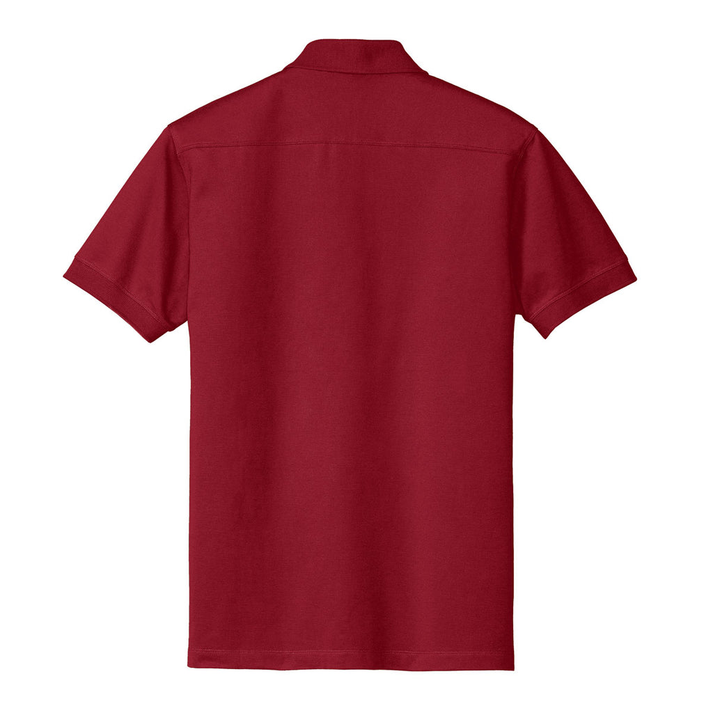 Port Authority Men's Chili Red Stretch Pique Polo