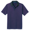 Port Authority Men's Purple/Dress Blue Navy Fine Stripe Performance Polo