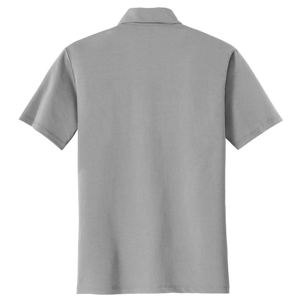 Port Authority Men's Frost Grey Cotton Touch Performance Polo