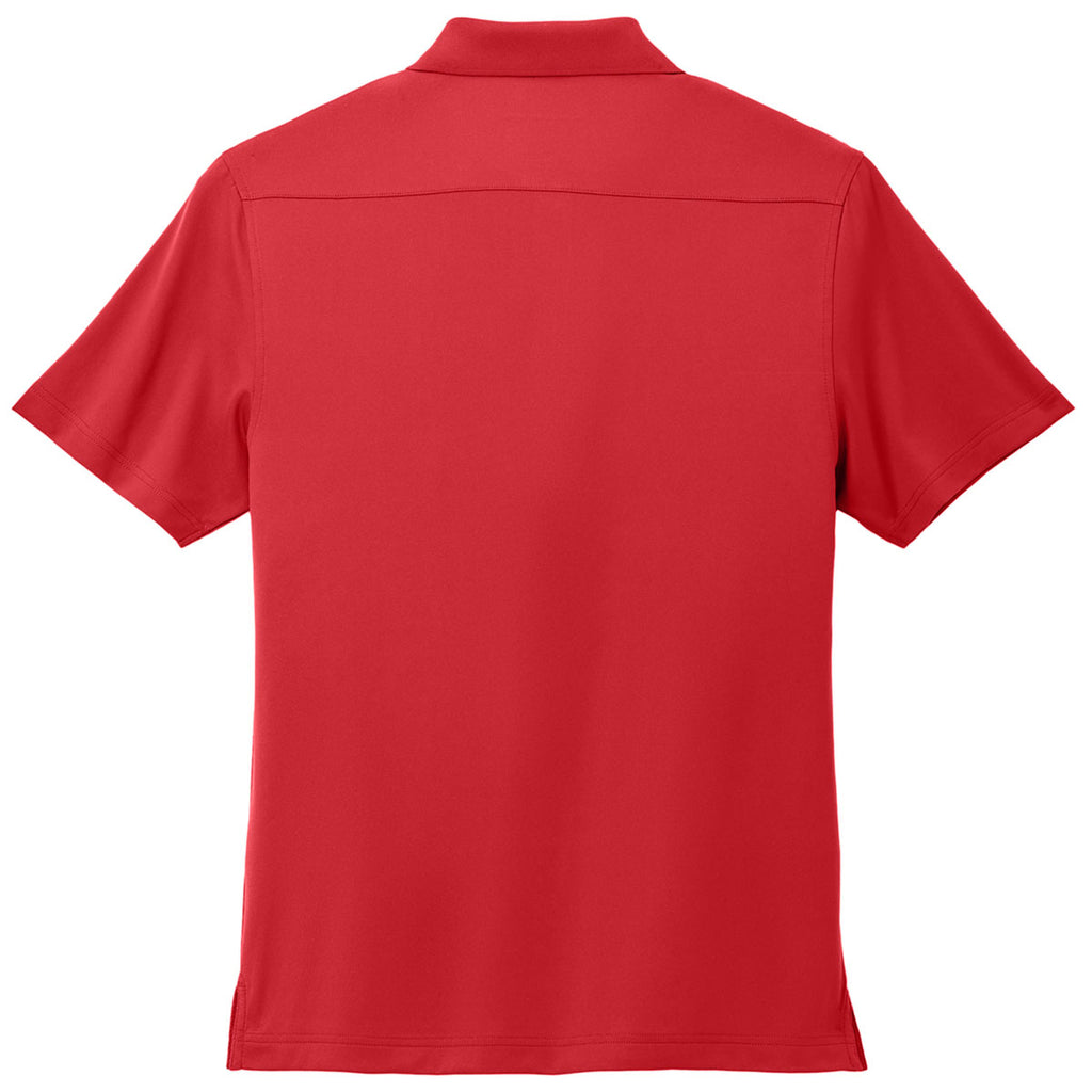 Port Authority Men's Engine Red City Stretch Flat Knit Polo