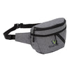 Logomark Grey Ontario Two-Pocket Crossbody / Waist Bag