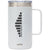 Perka White Wayfarer 24 oz. 304 Stainless Steel Mug