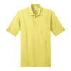 Port & Company Men's Yellow Tall Core Blend Jersey Knit Polo