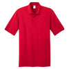 Port & Company Men's Red Tall Core Blend Jersey Knit Polo