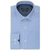 Bugatchi Men's Classic Blue Point Collar Regular Placket No Pocket Shaped Fit
